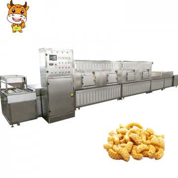 Snack food microwave heating and sterilizing machine