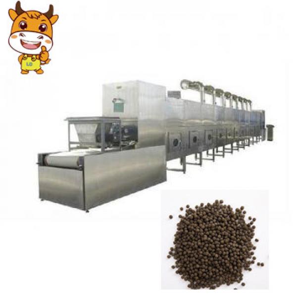 High Efficiency 50kw Tunnel Microwave Fish Feed Dryer #1 image