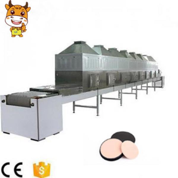 China Popular Tunnel Type Continuous Microwave Drying Powder Puff Machine #1 image
